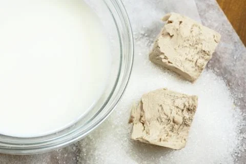 Preparing leaven Stock Photos