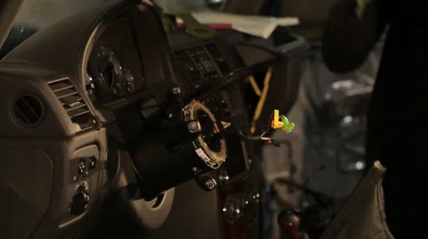 Preparing the machine for sound insulation Stock Footage 56024222