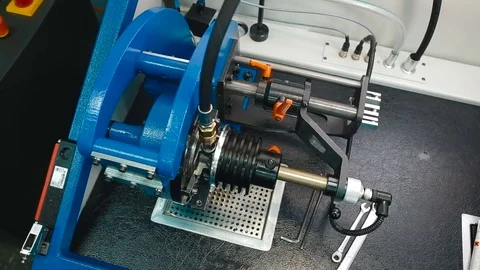 Preparing the machine for work. Car repair Stock Footage 85286336