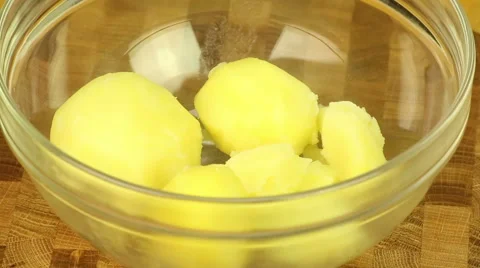 Preparing mashed potatoes Stock Footage 49927712