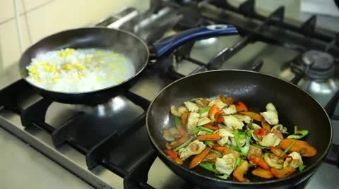 Preparing a meal Stock Footage 24665202