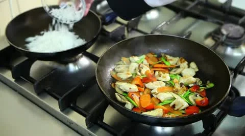 Preparing a meal Stock Footage 24668719