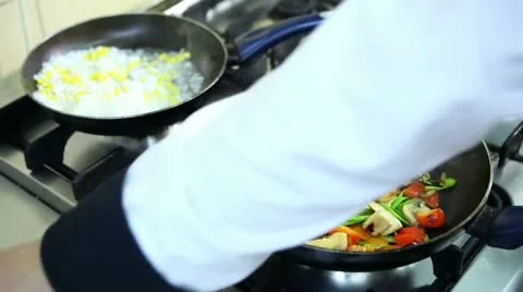 Preparing a meal Видео 24670946