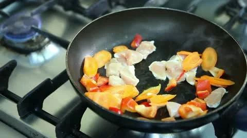 Preparing a meal Stock Footage 24672077