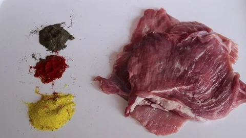 Preparing Meat Stock Footage 73779613