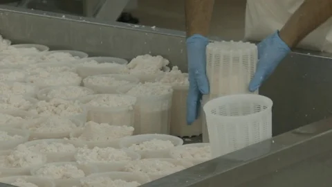 Preparing melted cheese with manual making process Stock Footage 75869747