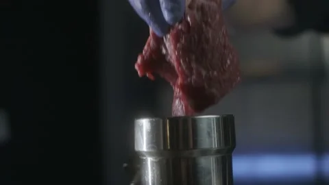 Preparing minced meat Stock Footage 170832627