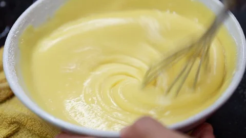 Preparing mixing batter for cake. Stock Footage 126567234