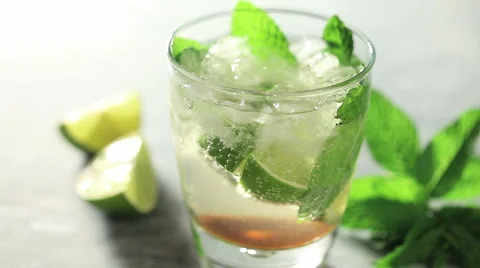 Preparing mojito Stock Footage 5090278