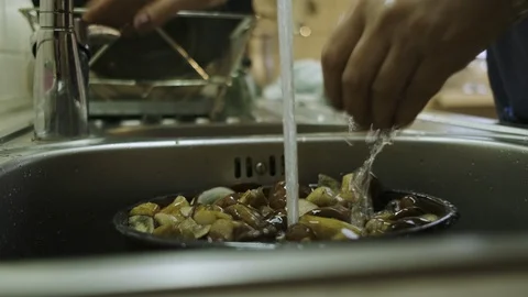 Preparing mushrooms Stock Footage 117265790