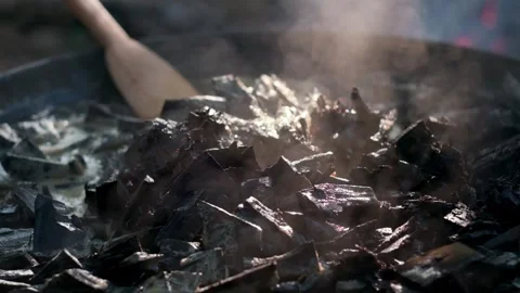 Preparing Natural Dye Extract Stock Footage 336823300