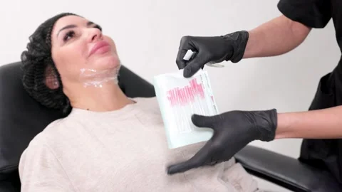 Preparing needles for face thread lifting in a modern clinic Stock Footage 258109425