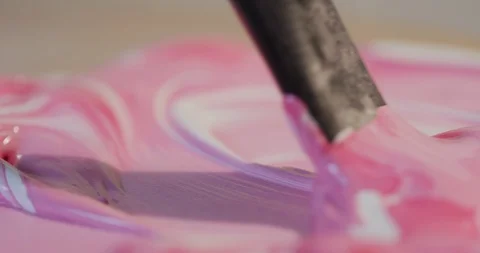 Preparing a new drawing color mix Stock Footage 126982411