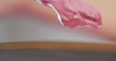 Preparing a new drawing color mix Stock Footage 130961842