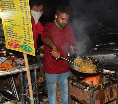 Preparing Noodles Stock Photos