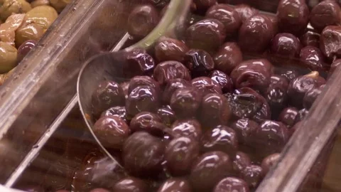 Preparing olive in oil Stock Footage 77481848