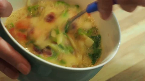 Preparing an Omelet Stock Footage 127933057