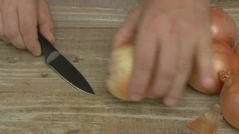 Preparing Onions for Cooking A Fundamental Culinary Essential in Every Kitchen Видео 282665356