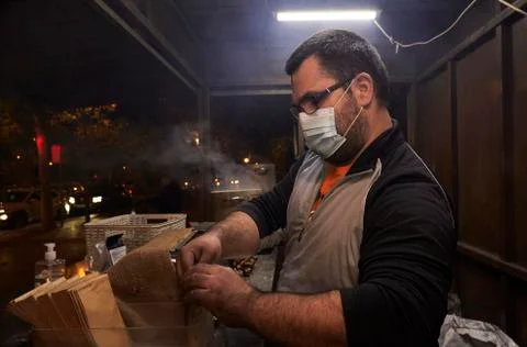 Preparing an Order Stockfoto's