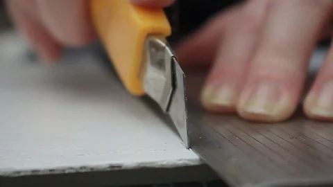 Preparing paper for decoupage Video stock 124659094