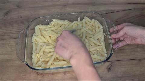 Preparing Pasta With Cheese Video stock 220727670