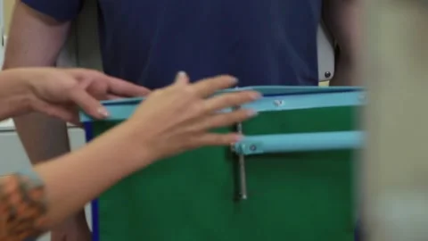 Preparing patient for roentgen procedure Video stock 168569233