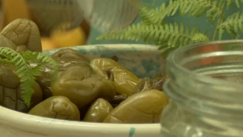 Preparing peppers in the dish Stock Footage 77482252