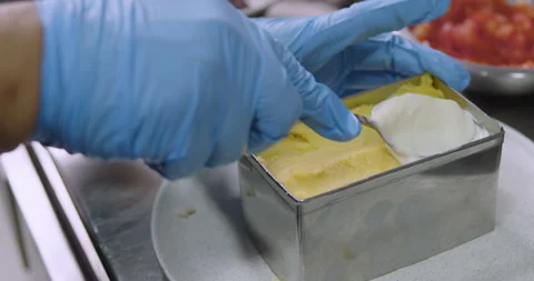 Preparing Peruvian Causa – Authentic Cooking stock video Stock Footage 290998953