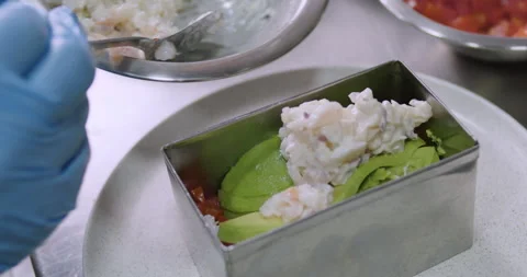 Preparing Peruvian Causa – Authentic Cooking stock video Stock Footage 290999103