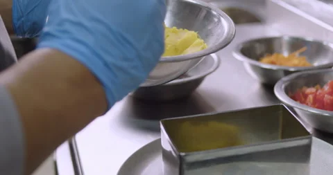 Preparing Peruvian Causa – Authentic Cooking stock video Stock Footage 290999188