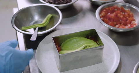 Preparing Peruvian Causa – Authentic Cooking stock video Stock Footage 290999395