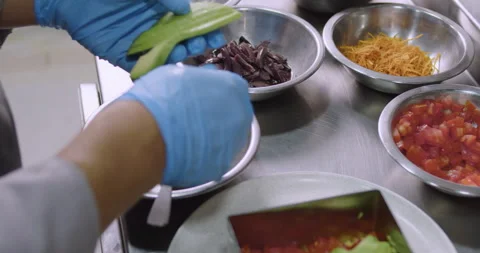 Preparing Peruvian Causa – Authentic Cooking stock video Stock Footage 290999468