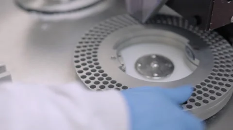 Preparing Pill Encapsulating Machine Stock Footage 67886150