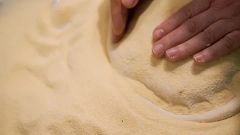 Preparing pizza doudh, Pizza chef Stock Footage 240641171