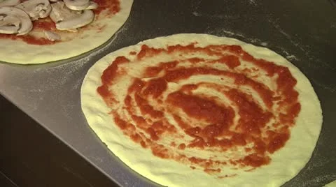 Preparing Pizza Stock Footage 8995448