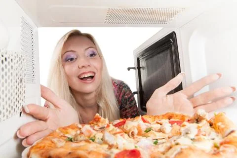 Preparing pizza Stock Photos