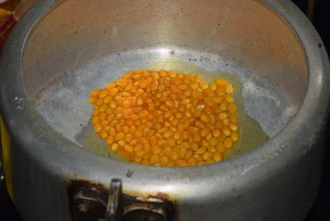 Preparing Popcorn Stock Photos