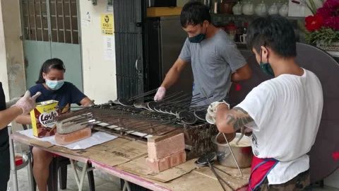Preparing popular snack in Malaysia Stock-Footage 154070165
