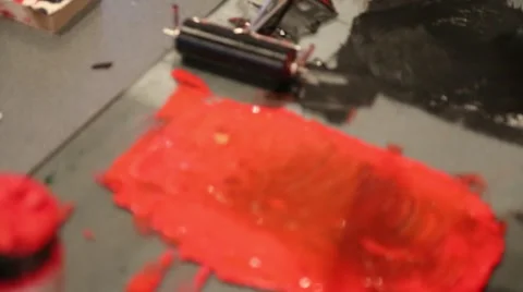 Preparing press for printing book Stock Footage 55631745