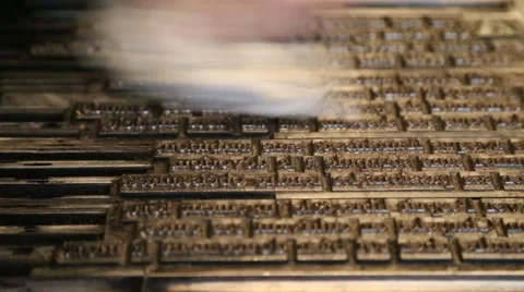 Preparing press for printing book Stock Footage 55631901