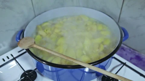 Preparing quince homemade jam Stock Footage 58162789