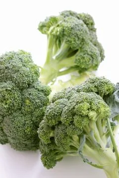 Preparing raw broccoli Stock Photos
