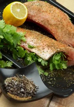 Preparing Redfish Stock Photos