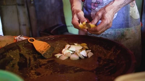 Preparing of Rujak Cingur. 스톡 동영상 263712996