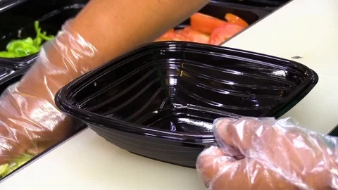 Preparing  salad Stock-Footage 105983540