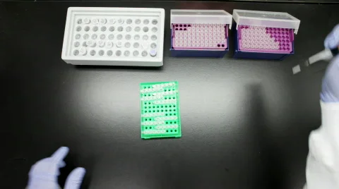 Preparing samples Vídeos de archivo 654717