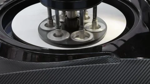 Preparing Samples Polishing Machine Stock Footage 340328170