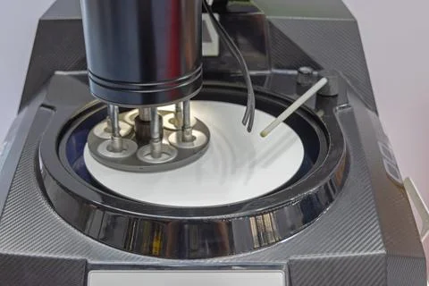 Preparing Samples Polishing Machine Stock Photos