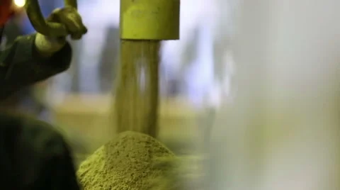 Preparing sand mold for casting Stock Footage 61845082