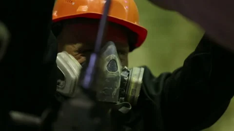 Preparing sand mold for casting Stock Footage 61845560